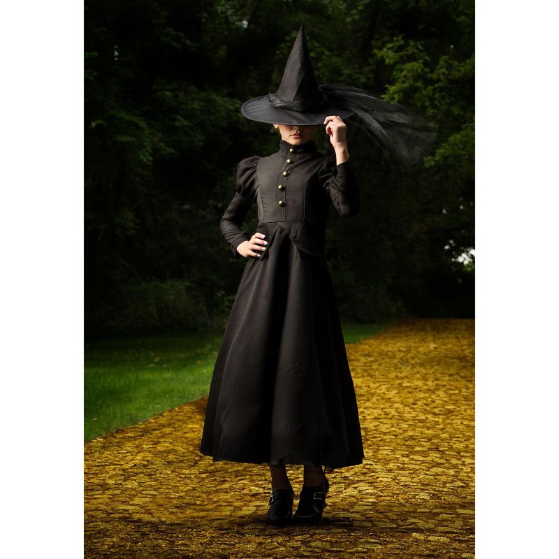 HalloweenCostumes.com Deluxe Girls Witch Costume, 2 of 5