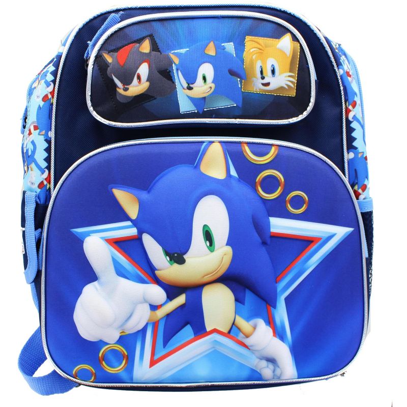 Sonic the Hedgehog 12 Inch 3D Kids Backpack, 1 of 3