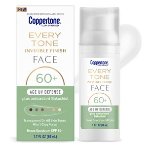 Coppertone Age Defense Every Tone Face Sunscreen - SPF 60+ - 1.7 fl oz - 1 of 4