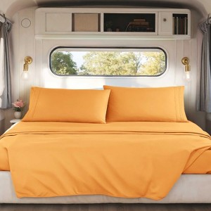 Nestl RV Queen Sheets, Super Soft 4PC Microfiber Sheet Set for Camper, Short Queen Sheets - 1 of 4