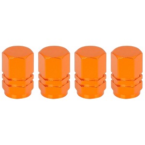Unique Bargains Car Aluminium Alloy Dustproof Hexagon Shape Wheel Valve Caps 4 Pcs - 1 of 4