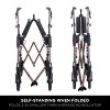 Signature Life Elite Travel Rollator, Heavy Duty Bariatric 4-Wheel Folding Walker with Seat, Champagne Gold - 4 of 4