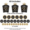 Big Dot of Happiness Adult 50th Birthday - Gold - Birthday Party Decor and Confetti - Terrific Table Centerpiece Kit - Set of 30 - 3 of 4