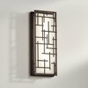Possini Euro Design Modern Wall Light Sconce Bronze Metal Hardwired 6 1/4" LED Fixture White Cased Glass for Bedroom Bathroom Home - 2 of 4