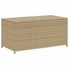 vidaXL Garden Storage Box Mix Beige 50.2 Gallon Poly Rattan - 2 of 4