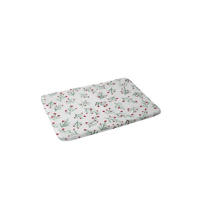 Gabriela Fuente Winterwonder Memory Foam Bath Mat White - Deny Designs