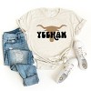 Simply Sage Market Yeehaw Bull Short Sleeve Tee - L - Oatmeal - 3 of 4
