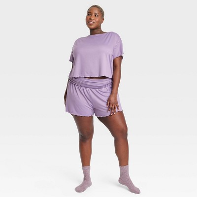 Women's Velour Tank and Shorts Pajama Set - Colsie™ Mint Green S