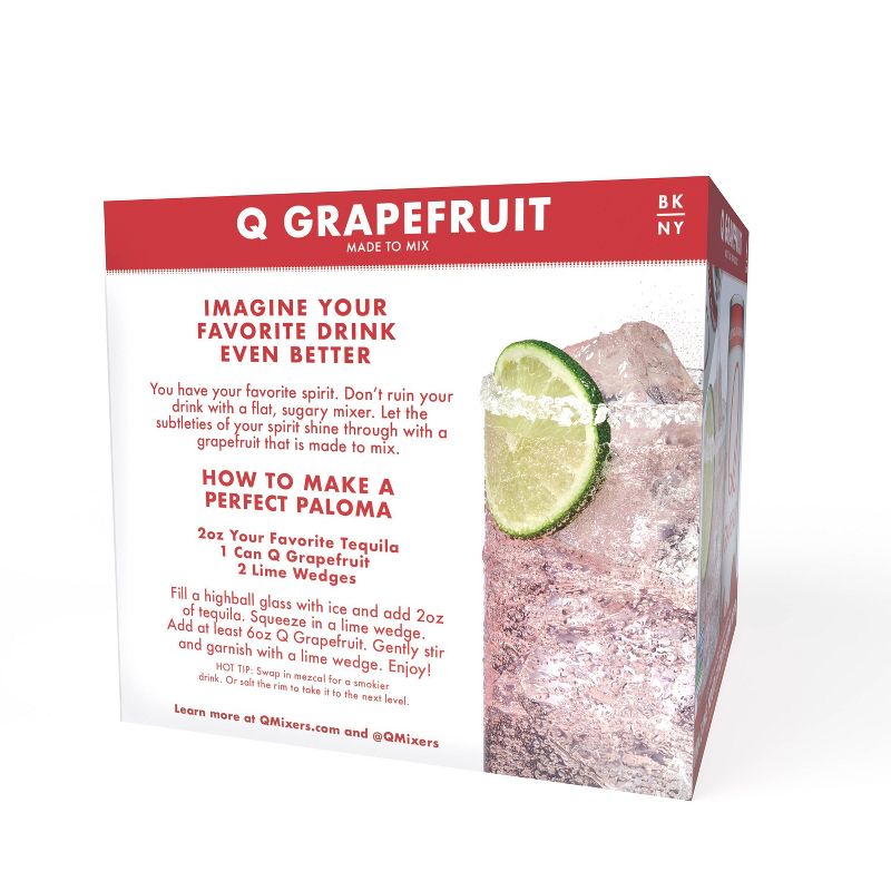 Q Mixers Grapefruit  - 4pk/7.5 fl oz Cans, 4 of 7