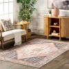 Nuloom Catreena Transitional Floral Machine Washable Indoor Area Rug 4' x 6' in Pink - 2 of 4