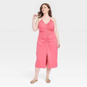 Women's Knit Bodycon Dress - Universal Thread™ Pink 4X