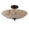 Chloe Lighting Kai Mosaic 2 Light Semi-Flush Ceiling Fixture 16" Shade - 2 of 3