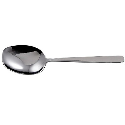 Extra Heavy Stainless Steel Serving Spoon with Flat Handle