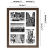 Americanflat 11x14 Collage Picture Frame in Walnut with Five 4x6 Picture Displays - Shatter Resistant Glass Horizontal and Vertical Formats for Wall - 2 of 4