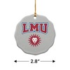 Loyola Marymount University Lions Porcelain Scalloped Holiday Christmas Tree Ornament - 3 of 4