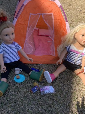 Doll deals camping set