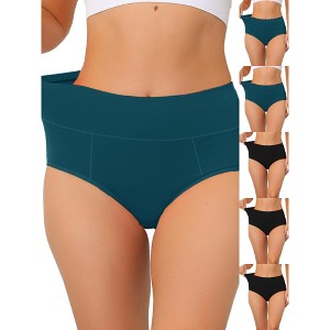 INSPIRE CHIC Women's High Waist Available Tummy Control Briefs 6 Packs - 1 of 4