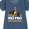 - Peanuts - Woodstock Ski Pro Graphic Short Sleeve Fleece Dress - 2 of 4
