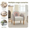 CAVINAS Rainbow Accent Sofa Chair for Living Room,Upholstered Armchair with SOlid Wooden Legs,Modern Leisure Chair,Living Room Furniture,Multicolored - 3 of 4