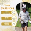 4E's Novelty Jumbo Clock Necklace - 8'' Large  Gold Clock for White Rabbit Alice in Wonderland Costume Prop,  Tea Party & Rapper Dress Up - 2 of 4