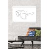 Trends International LINE AND BRUSH - Continuous Line Sunglasses Framed Wall Poster Prints - 2 of 4