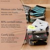 Cozyway Non-Slip Crew Grip Toddler Socks, 12 Pack for Boys, Black/White/Gray/Blue/Light Blue, 3-5 Years Old - 2 of 4