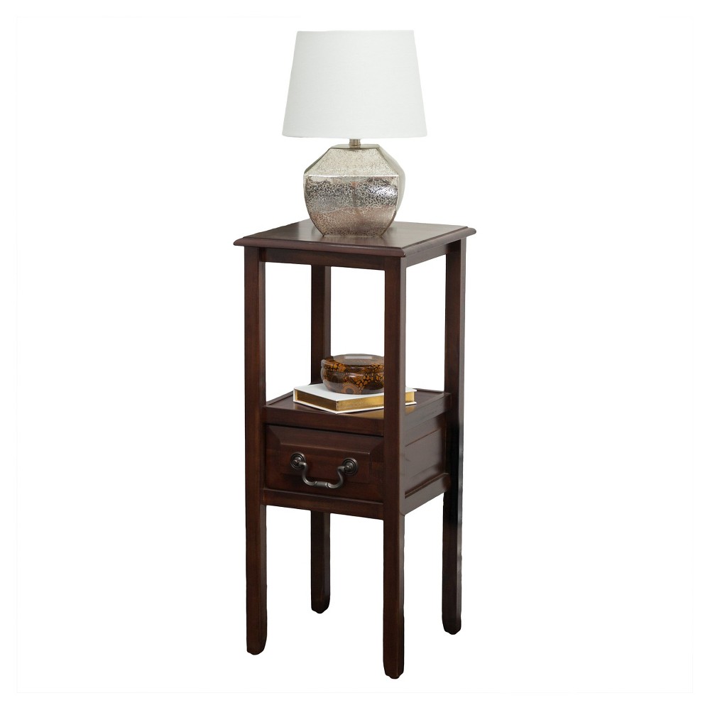 Photos - Coffee Table Rivera Acacia Wood Accent Table Brown Mahogany - Christopher Knight Home