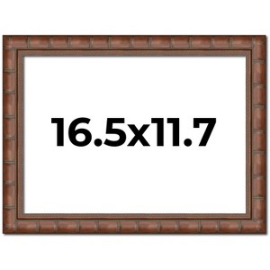 PosterPalooza | 16.5x11.7 Modern Bamboo Picture Frame, UV Acrylic, 5 Finishes - 1 of 4