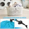 Unique Bargains Tear-Resistant Polyester Traveling Laundry Bag with Drawstring 2 Pcs - 4 of 4