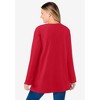 Woman Within Plus Size Waffle Thermal Sweatshirt - 3 of 4