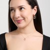 Minnie Mouse Outline Hoop Earrings in Silver & Rose Gold - 3 of 4
