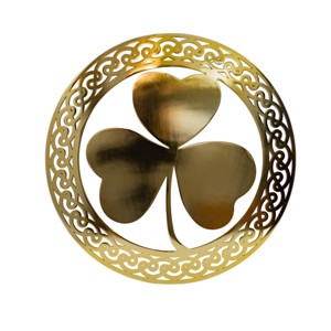 Slickblue Celtic Metal Wall Art – 12" Round Hanging Decor in 8 Irish Designs & 4 Finish Options for Home - 1 of 4