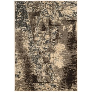 HomeStock Masters Man Grey & Taupe 8x10.3, Contemporary, Power Loomed - 1 of 4