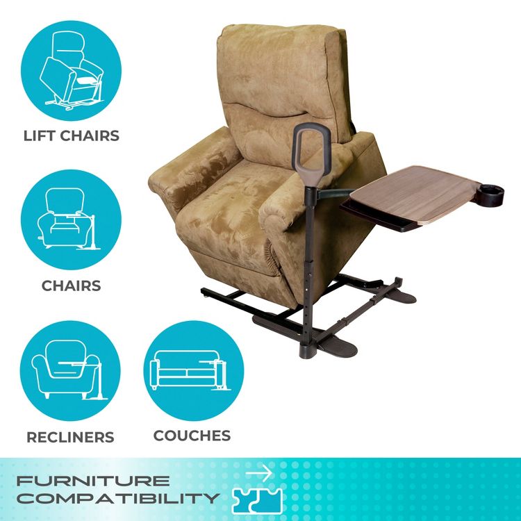 Signature Life Independence Tray Table, Bamboo Swivel TV Tray & Laptop ...