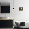 Stupell Industries Deco Style Glam Bathroom Black Framed Giclee Art - 2 of 4
