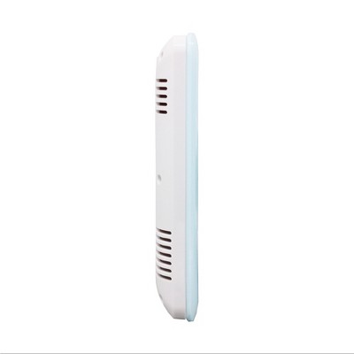 Seiko Light Blue Digital Bedside Alarm Clock with Thermometer