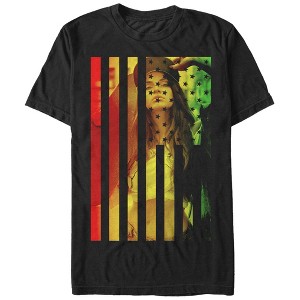Men's Lost Gods Rasta American Flag Woman T-Shirt - 1 of 4