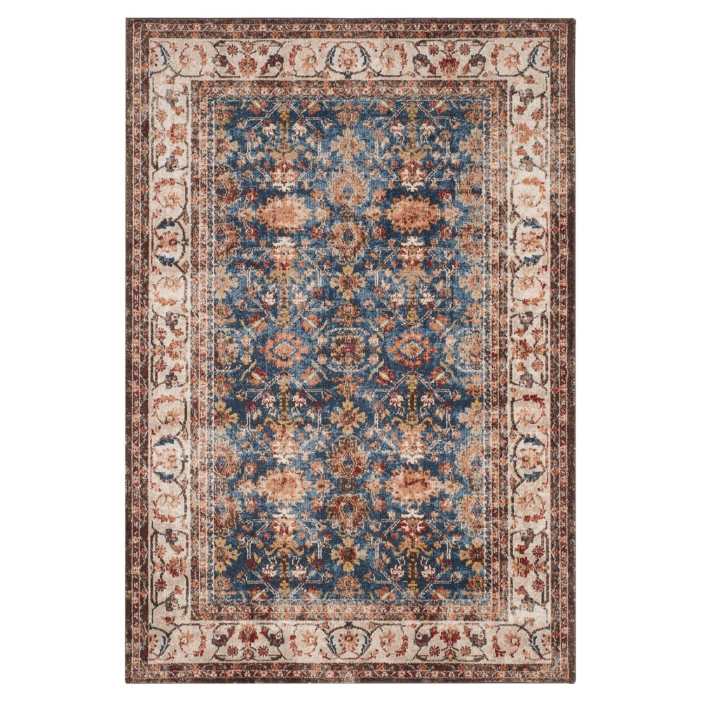 8'x10' Jayar Rug Royal/Ivory - Safavieh