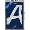 Trends International MLB Atlanta Braves - Logo 25 Framed Wall Poster Prints - 3 of 4