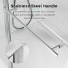 NicBex Shower Door Frameless Pivot Tub Shower Door Modern 1/4" (6mm) Thick SGCC Tempered Glass for Bathroom - 2 of 4
