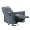 Genuine Leather Swivel Glider Reclining Chair with Luxury Style - 4 of 4