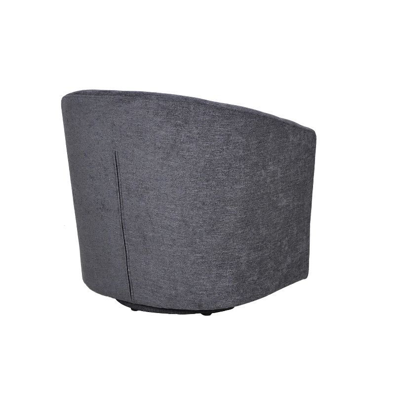 Set of 2 Liria Wooden Upholstered Barrel Chair for Livingroom with Metal Swivel Base | ARTFUL LIVING DESIGN, 4 of 7