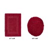 Lux Premium 100% Cotton Tufted Solid Reversible 2 PC Bath Rug Set – Ultra-Soft, Water-Absorbent, Durable, Machine Washable Bathroom Rug - 2 of 4
