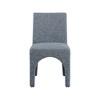 Meridian Furniture,Gramercy Linen Textured Fabric Dining Chair, Set of 2 - 3 of 4