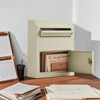The Door Key & Mail Drop Box, Steel Made Through-The-Door Mailbox with Combination Lock,  Package Delivery Box & Newspaper Box - 4 of 4