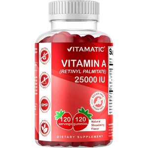Sugar Free Vitamin A 25000 IU - 120 Gummies - 1 of 4