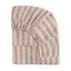 Babyletto Muslin Crib Sheet, GOTS Certified Organic Cotton - Cocoa Stripe - 4 of 4