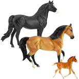 Breyer Animal Creations Breyer Freedom Series 1:12 Scale Model Horse Set | Spanish Mustang Family