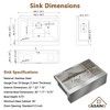 CASAINC 30" Stainless Steel Single Bowl Farmhouse Apron Kitchen Sink with Included Grid and Strainer - 2 of 4