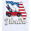 Boys' - Peanuts - Florida American Flag Snoopy Woodstock Short Sleeve Graphic T-Shirt - 2 of 4